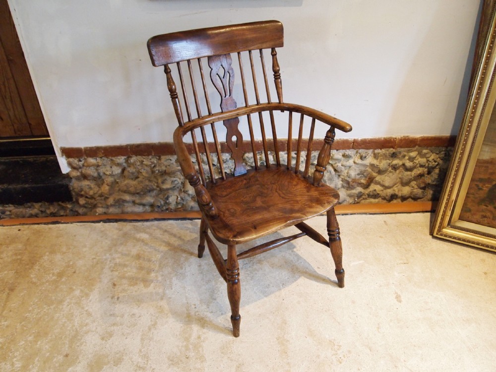 Chair outstanding Windsor Ash Elm armchair c1840 View VII