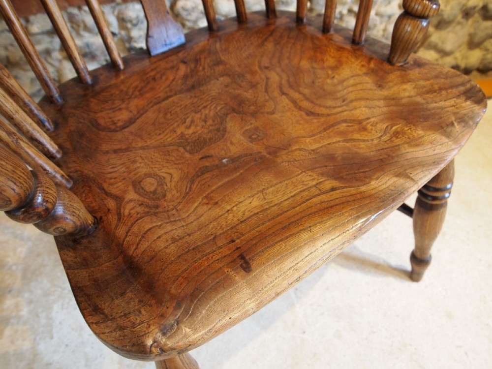 Chair outstanding Windsor Ash Elm armchair c1840 View X