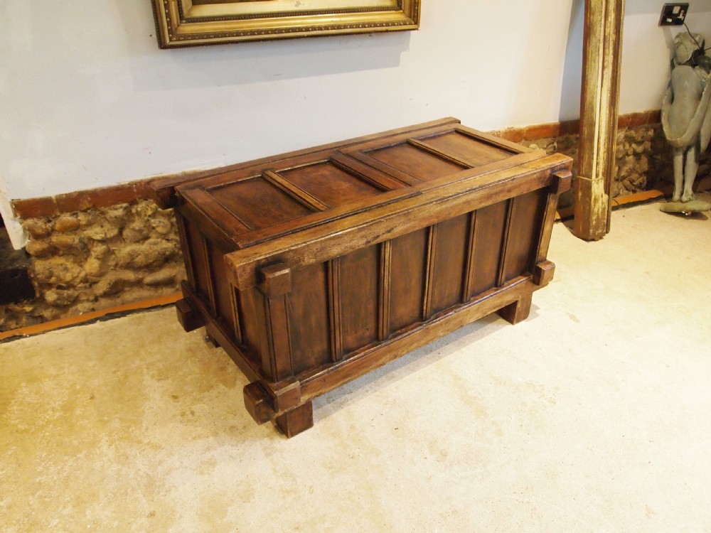 Chest trunk Rajasthani Teak c1900 View II