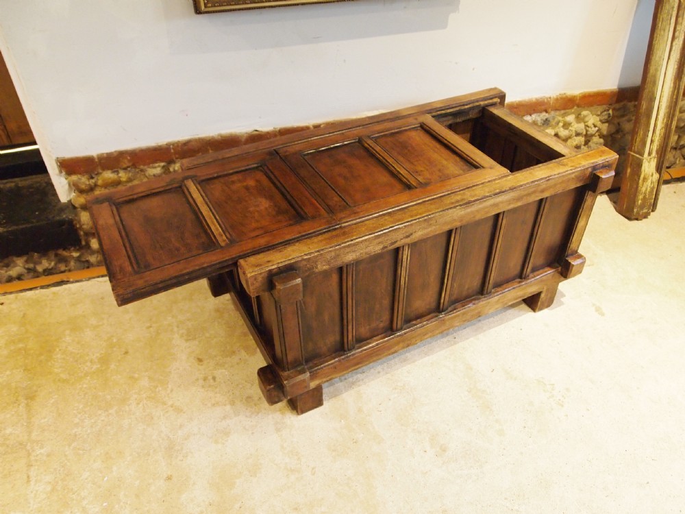 Chest trunk Rajasthani Teak c1900 View V