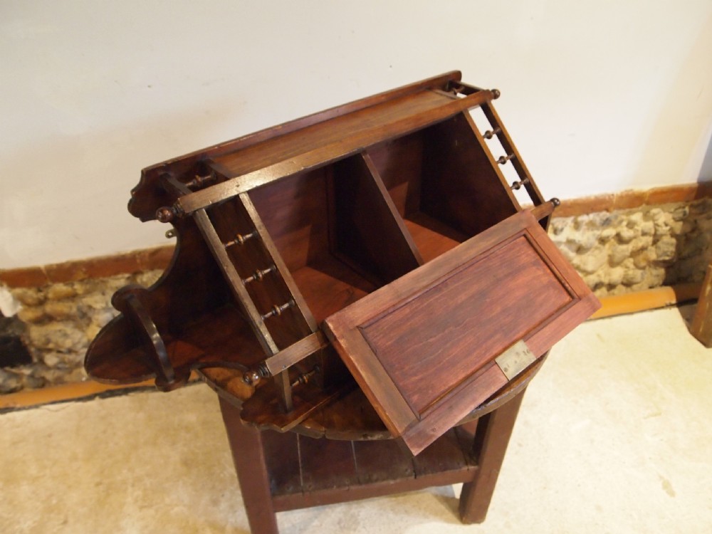 Cupboard cabinet Arts & Crafts Walnut c1900 View III