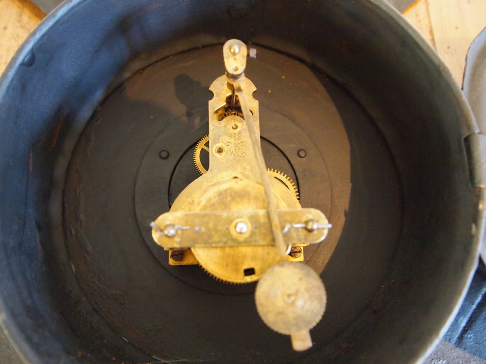 Clock very rare Toleware clock c1900 View VIII