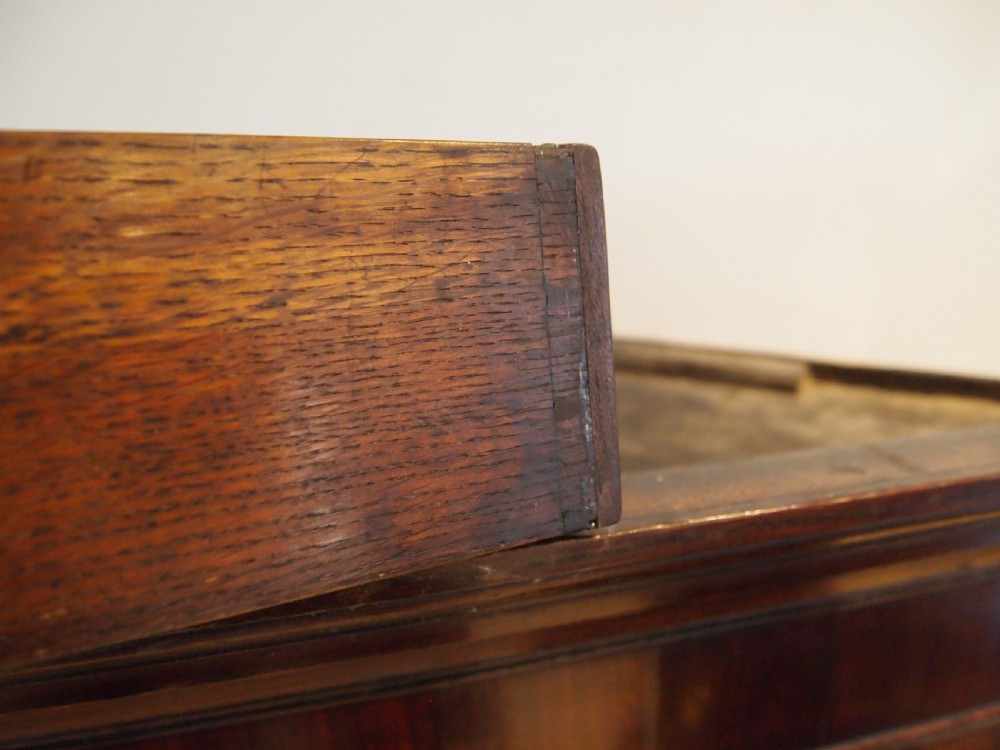 Cupboard cabinet fine George III Oak corner c1790 View V