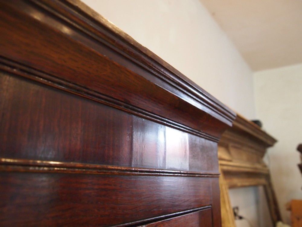 Cupboard cabinet fine George III Oak corner c1790 View IX