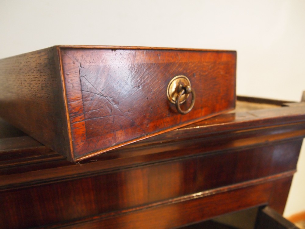 Cupboard cabinet fine George III Oak corner c1790 View X