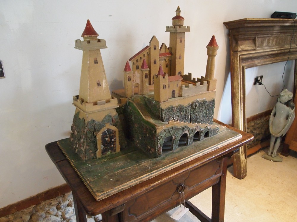 Castle Victorian period Folk art German scratch built c1880