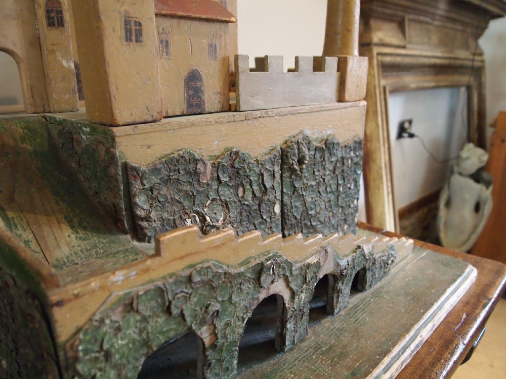 Castle Victorian period Folk art German scratch built c1880 View III