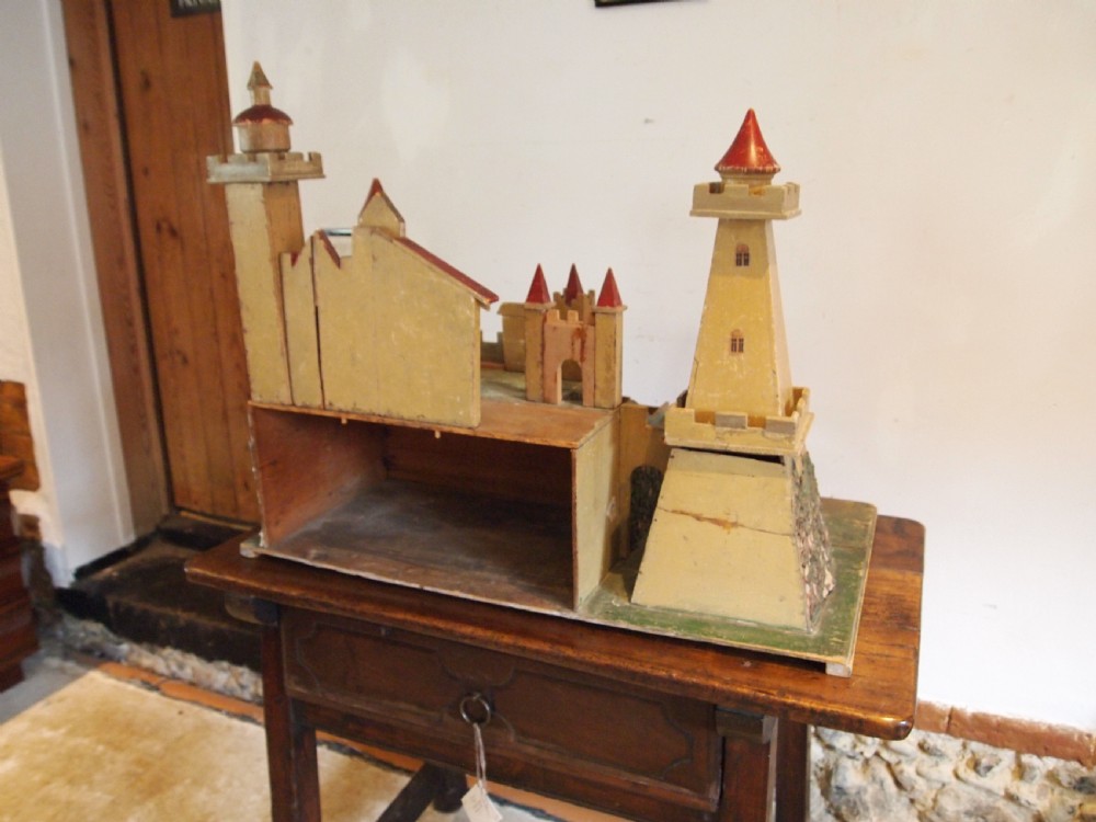 Castle Victorian period Folk art German scratch built c1880 View VI