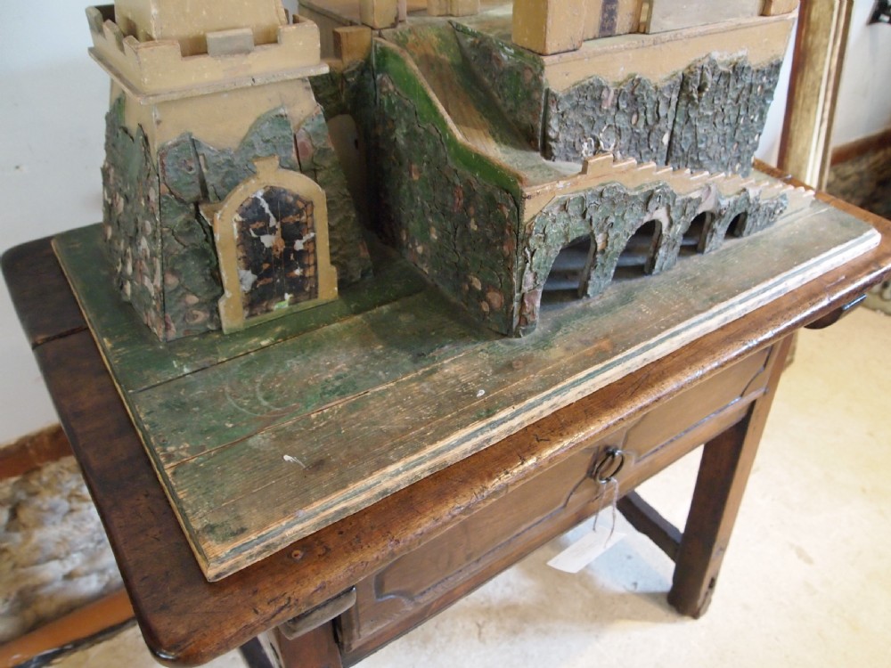 Castle Victorian period Folk art German scratch built c1880 View VIII