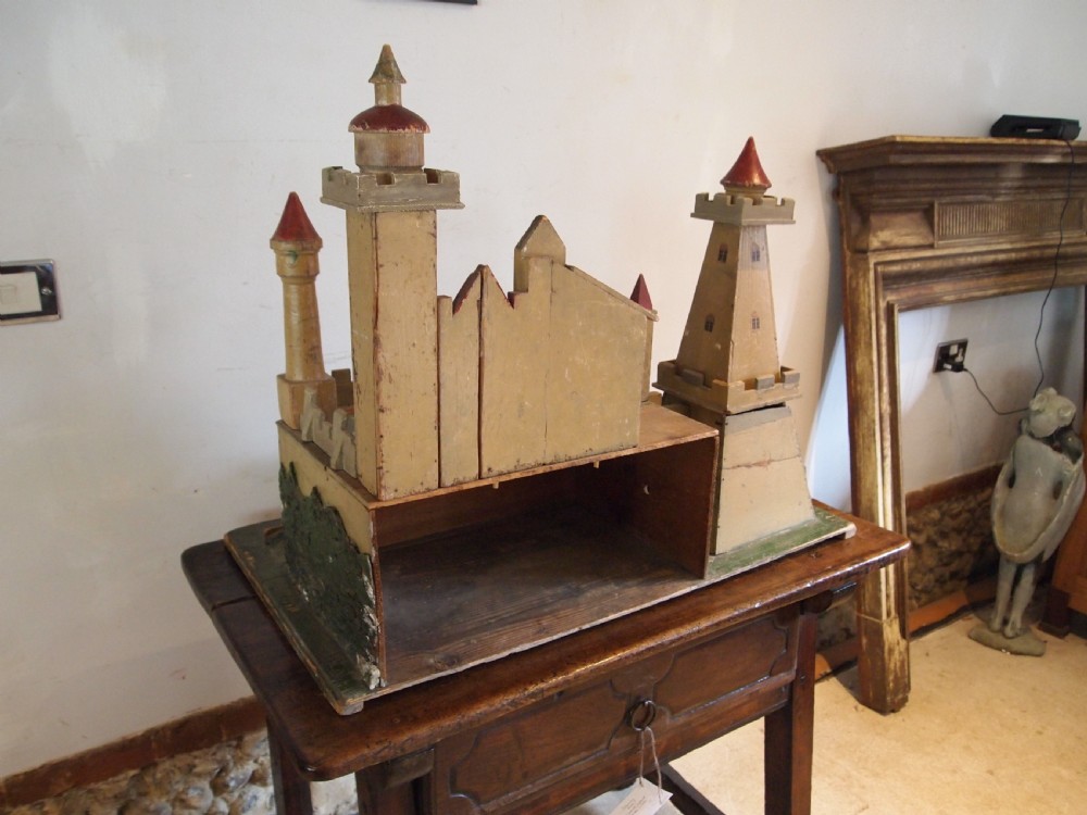 Castle Victorian period Folk art German scratch built c1880 View IX