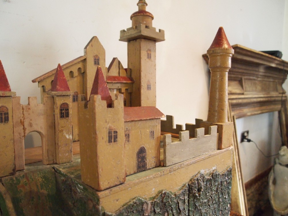 Castle Victorian period Folk art German scratch built c1880 View X