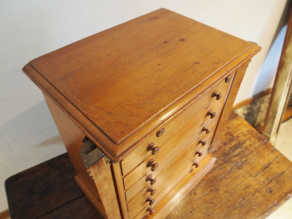 Chest of drawers rare Collectors wellington chest c1870 View II