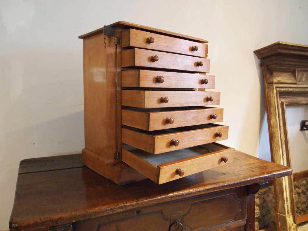 Chest of drawers rare Collectors wellington chest c1870 View III