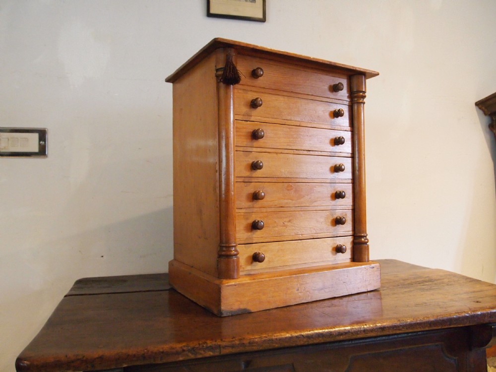 Chest of drawers rare Collectors wellington chest c1870 View V