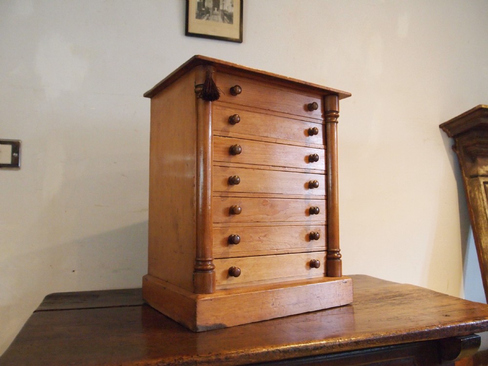 Chest of drawers rare Collectors wellington chest c1870 View VIII