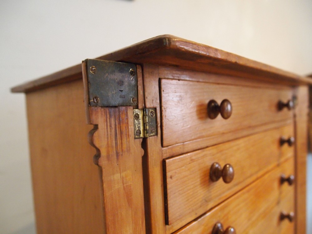 Chest of drawers rare Collectors wellington chest c1870 View X