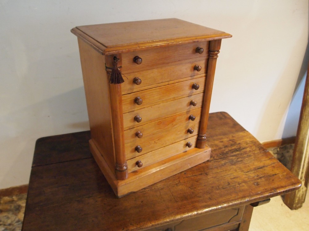Chest of drawers rare Collectors wellington chest c1870 View XI
