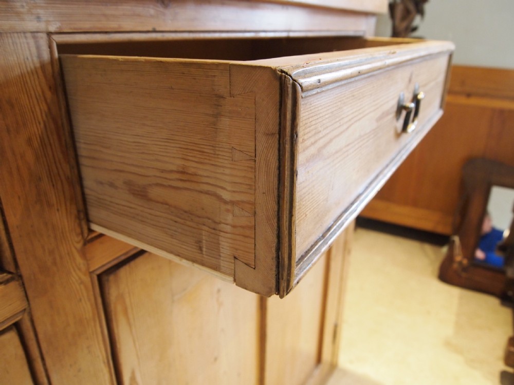Dresser sideboard stunning Victorian Pine c1850 View III
