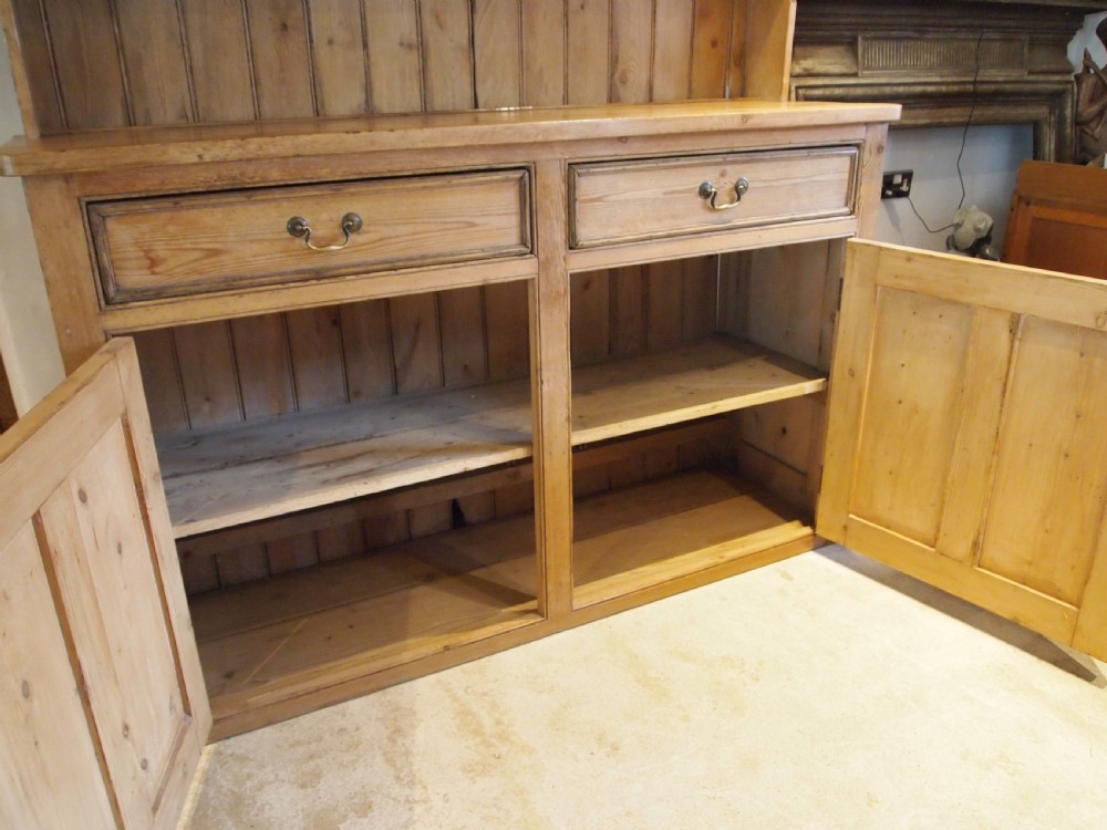 Dresser sideboard stunning Victorian Pine c1850 View V