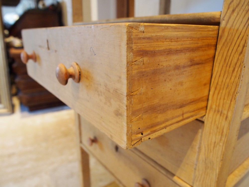 Shelves and drawers rare wotnot Victorian Pine unit c1880 View VIII