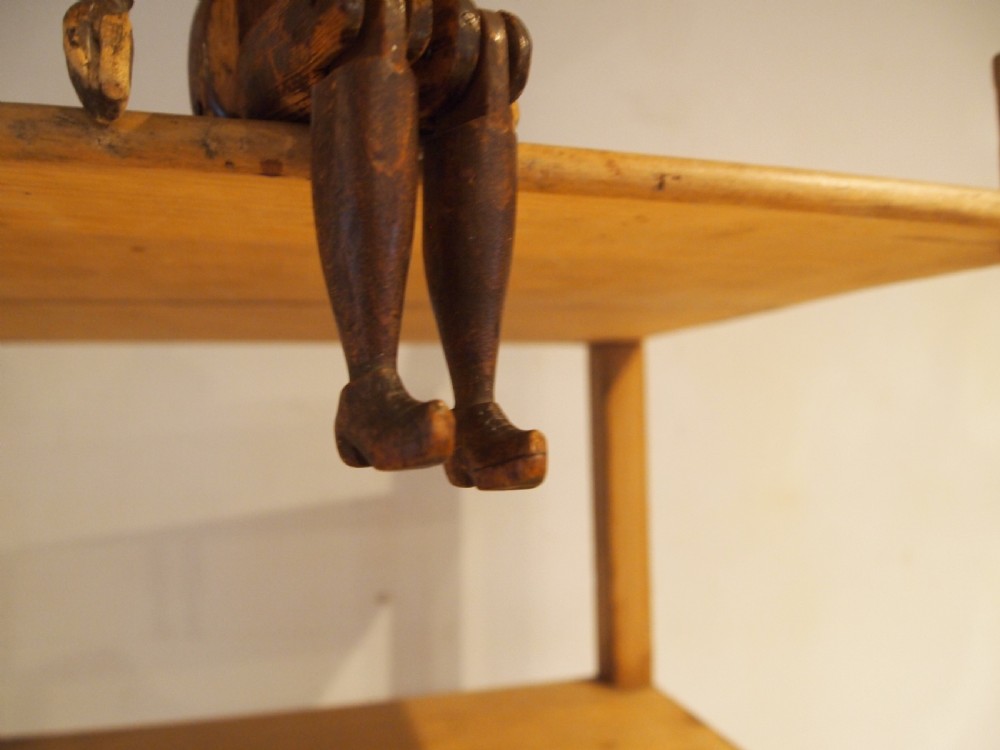 Rare artist lay figure Victorian Pine mannequin c1890 View IV