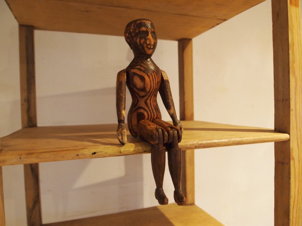Rare artist lay figure Victorian Pine mannequin c1890 View V