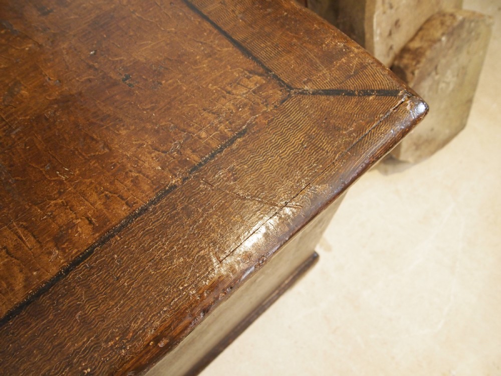 Chest rare George IV blanket chest original paint c1820 View VI