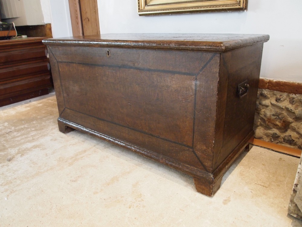 Chest rare George IV blanket chest original paint c1820 View IX