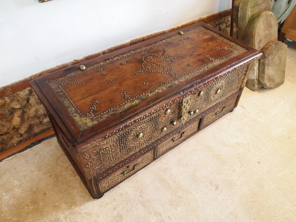 Rare outstanding Zanzibar chest Padouk Victorian period c1850 View X