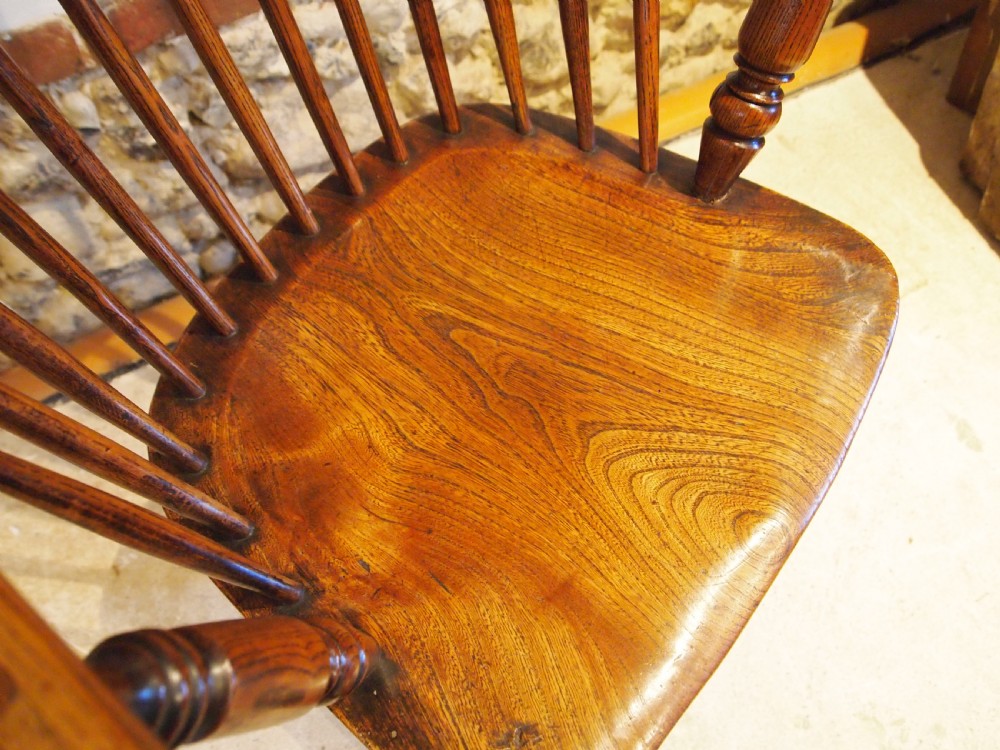 Chair stunning Victorian Windsor Ash Elm armchair c1840 View IX