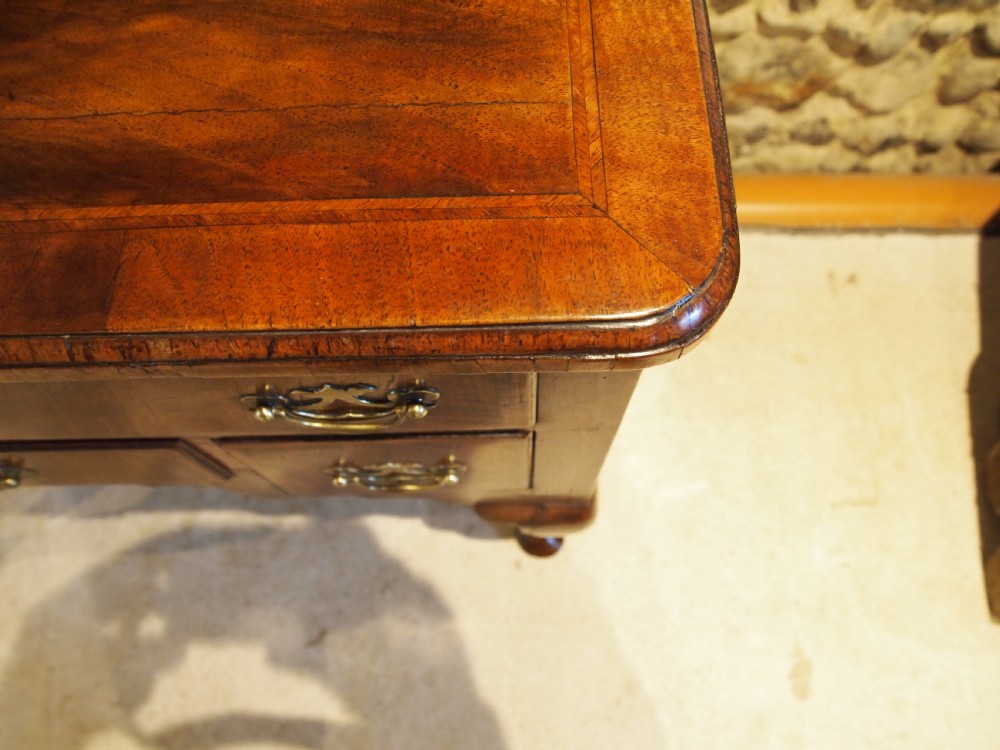 Table lowboy fine George II Walnut original brasses c1740 View VIII