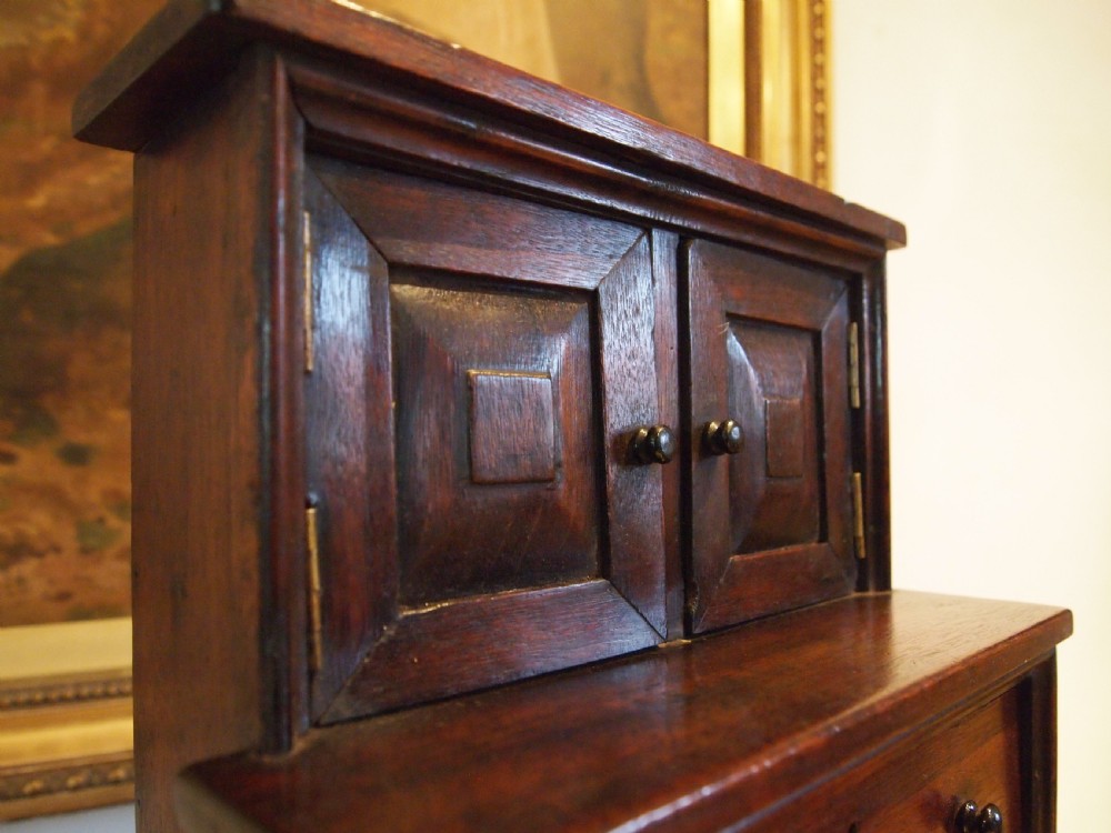 Dresser Victorian miniature Mahogany c1880  View VII