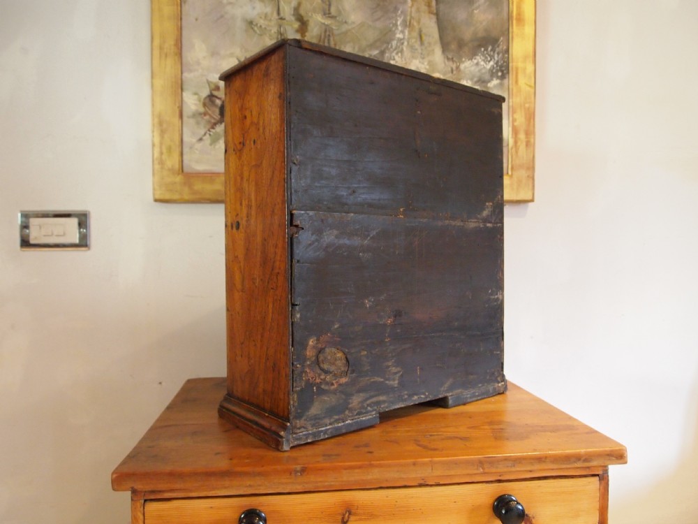 Chest of drawers rare Miniature Elm apprentice primitive c1800 View VIII