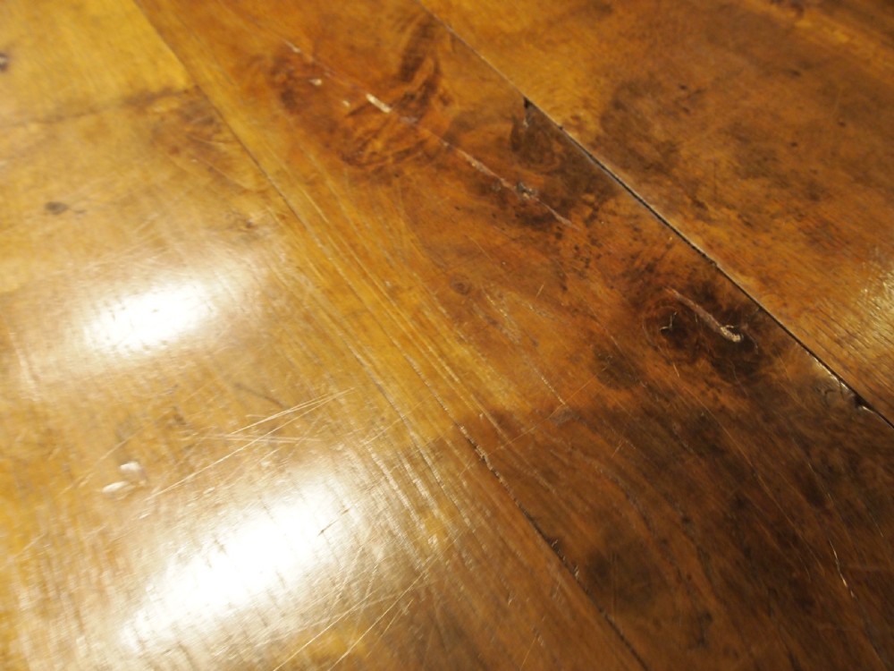 Table rare refectory farmhouse dining George III Oak top comes off c1800 View VII
