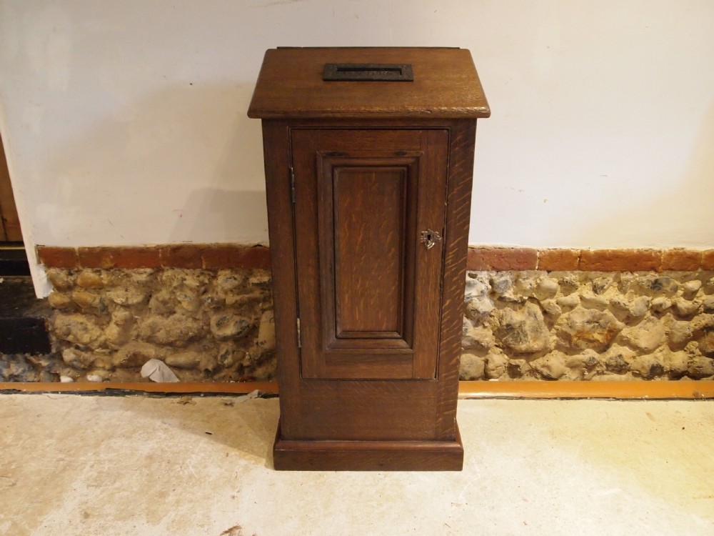 Letter box post box rare Victorian Country House Oak c1880 View X