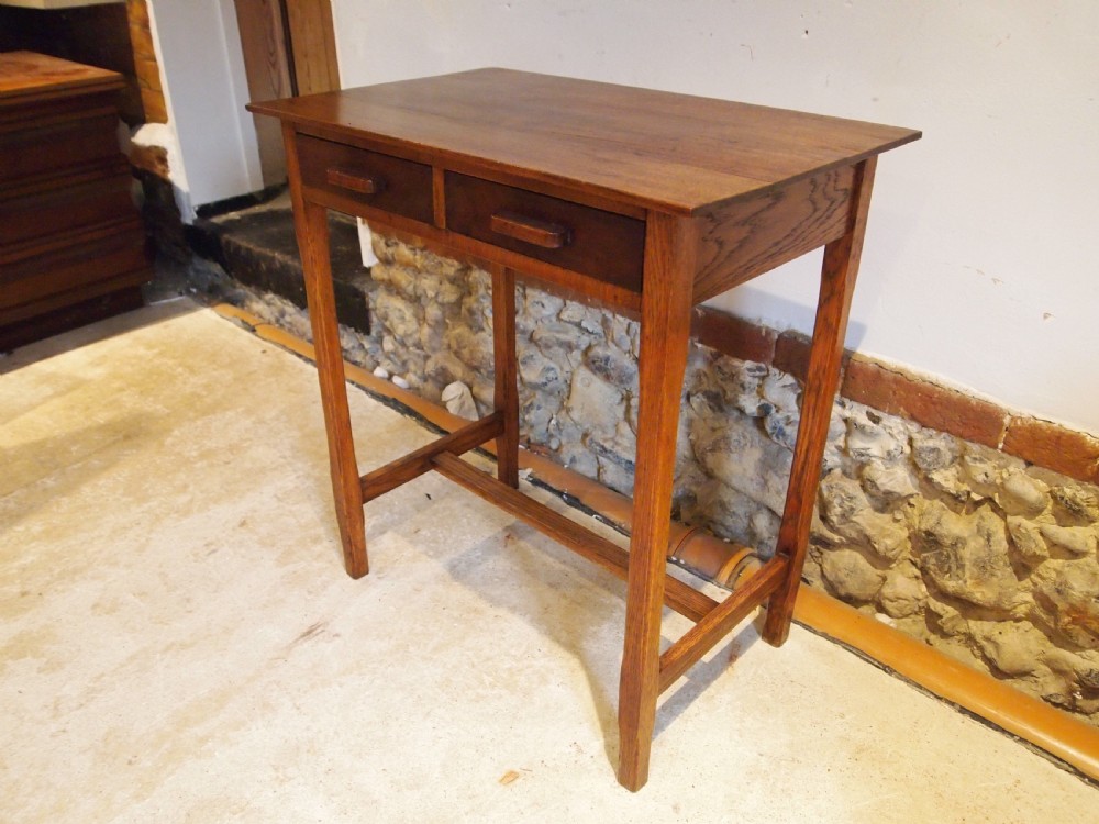 Table Arts & Crafts Cotswold School Oak Walnut c1920 View II