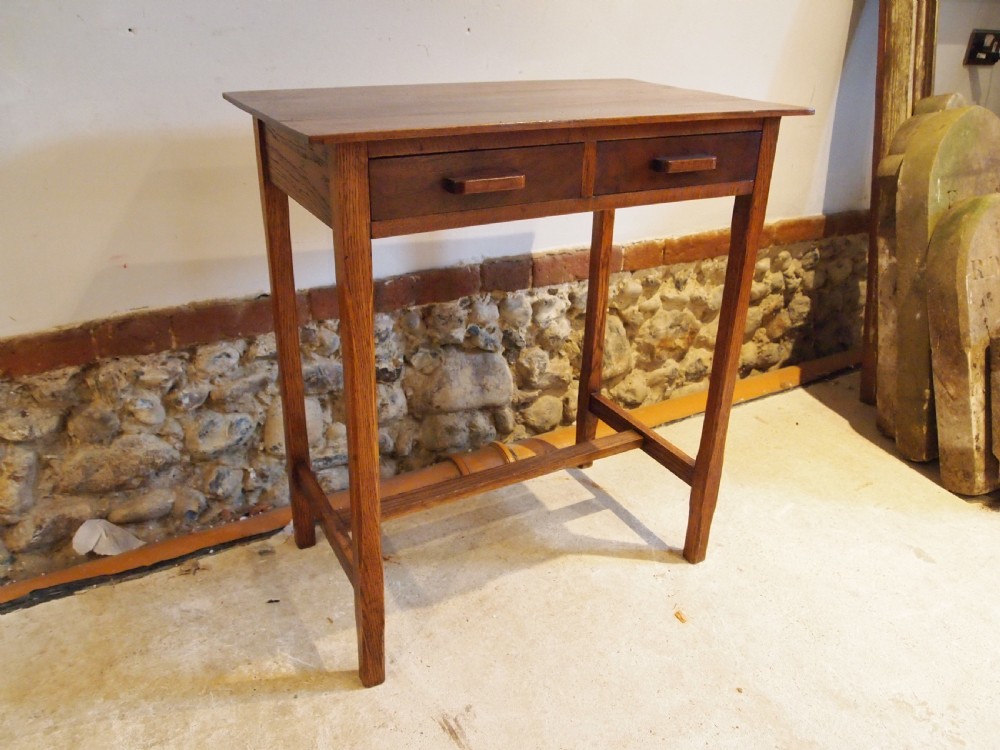 Table Arts & Crafts Cotswold School Oak Walnut c1920 View VI