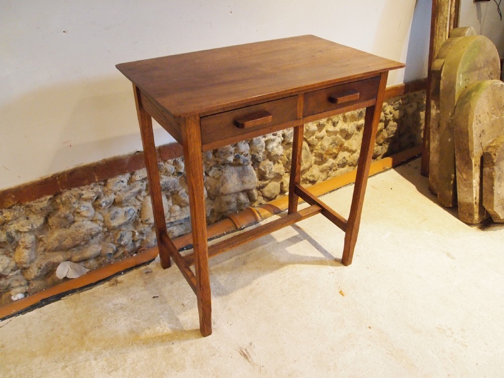 Table Arts & Crafts Cotswold School Oak Walnut c1920 View VII