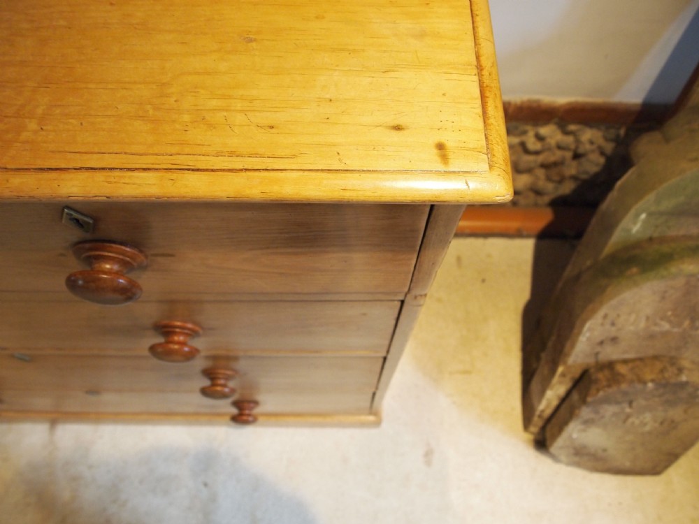 Chest of drawers Heals London Victorian Pine c1880 View VIII