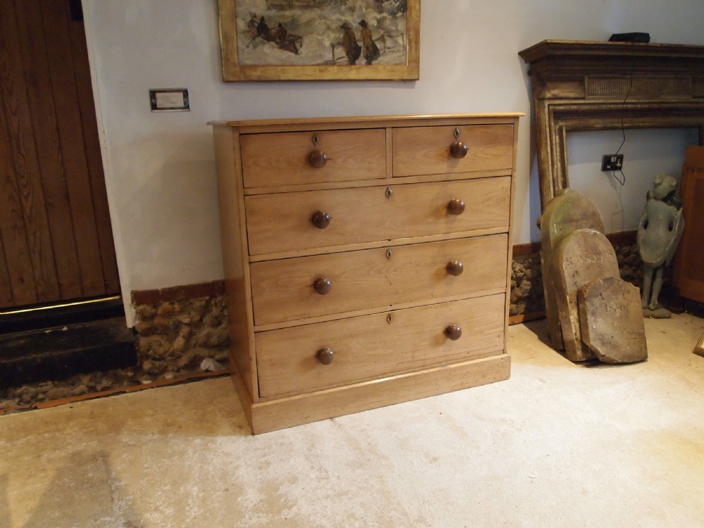 Chest of drawers Heals London Victorian Pine c1880 View IX