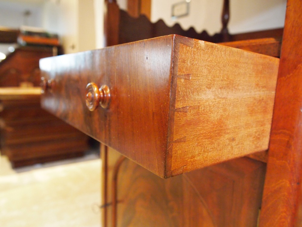 Rare George IV Mahogany book case or Wotnot Seago family c1825 View II