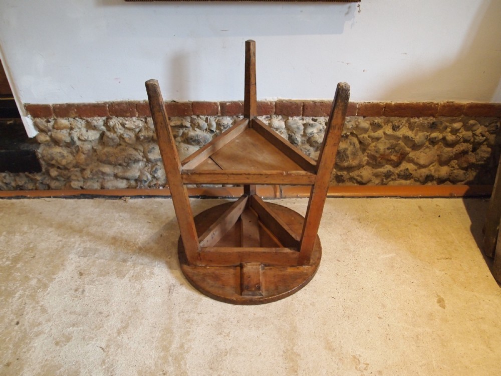 Table stunning Cricket table George III Pine c1800 View IX
