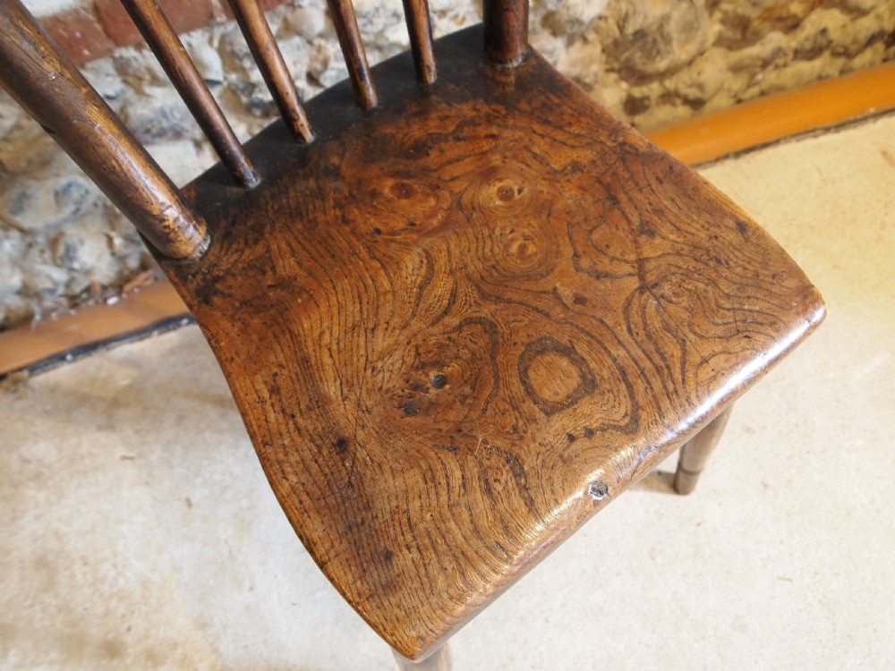 Chair rare Welsh primitive stick back Windsor chair c1800 View II