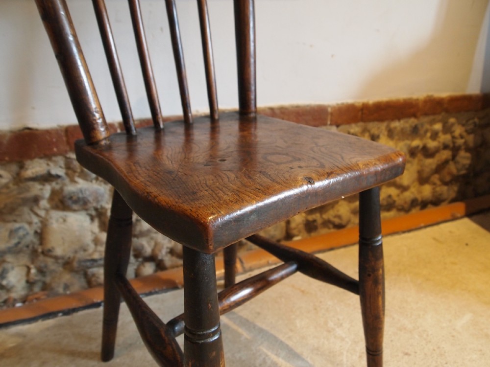 Chair rare Welsh primitive stick back Windsor chair c1800 View VI
