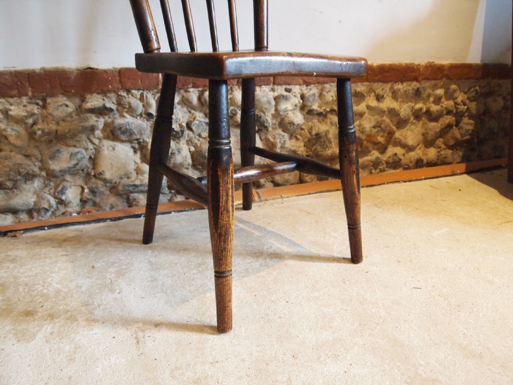 Chair rare Welsh primitive stick back Windsor chair c1800 View VII