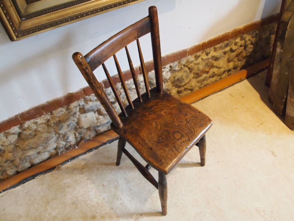 Chair rare Welsh primitive stick back Windsor chair c1800 View IX