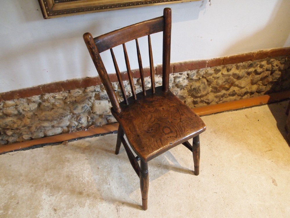 Chair rare Welsh primitive stick back Windsor chair c1800 View X