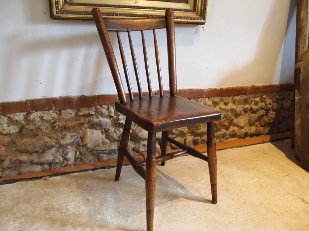 Chair rare Welsh primitive Windsor stick back c1800 View III