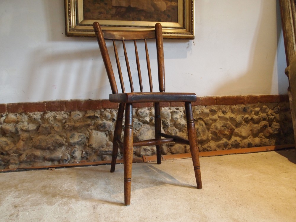 Chair rare Welsh primitive Windsor stick back c1800 View V