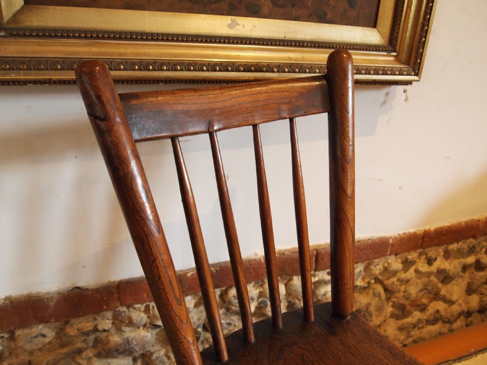 Chair rare Welsh primitive Windsor stick back c1800 View VIII